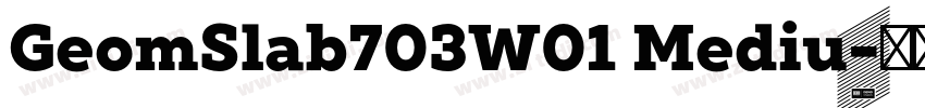 GeomSlab703W01 Mediu字体转换 GeomSlab703W01 Mediu字体转换